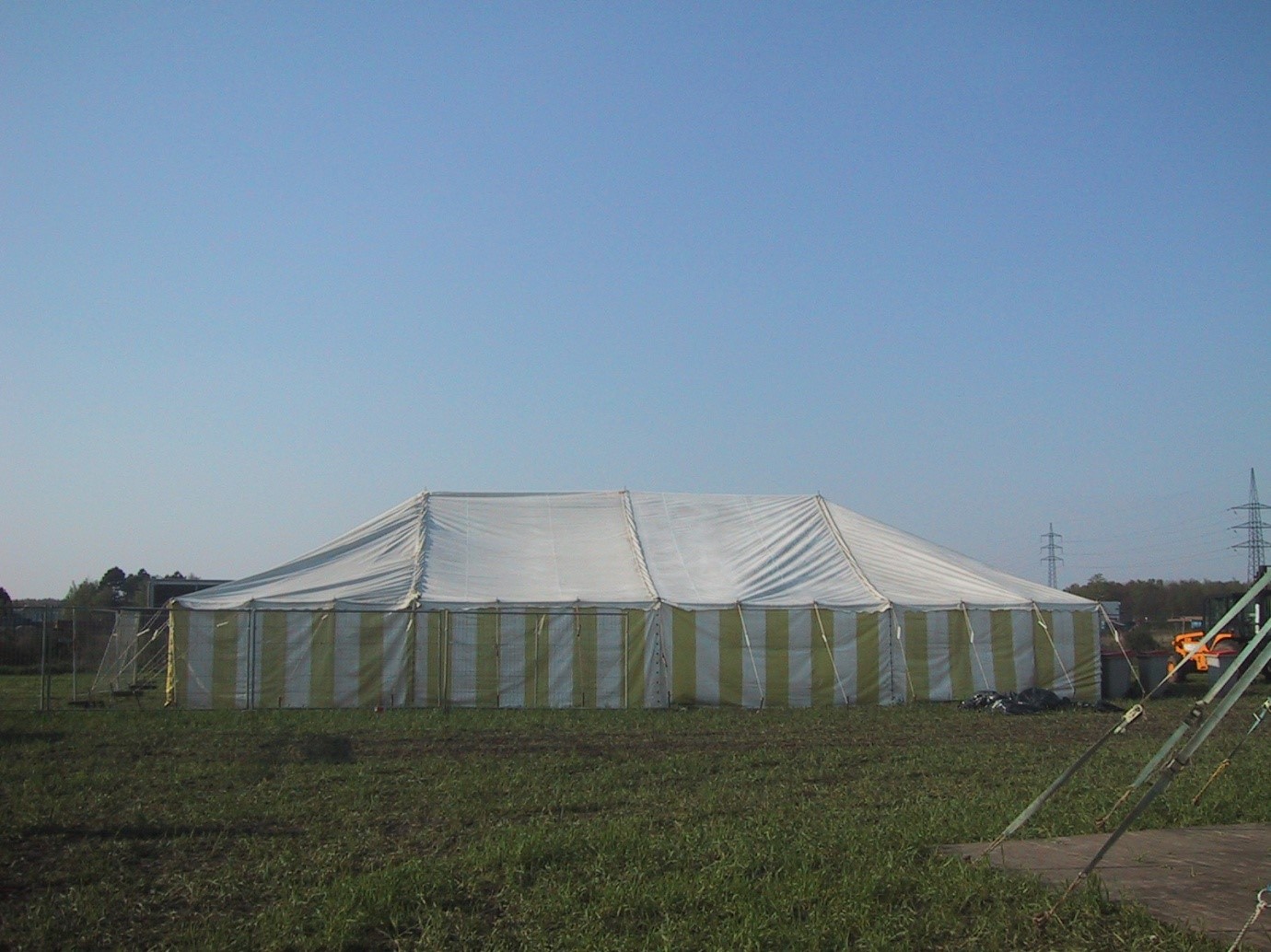 Wit-gele spantent foto 4